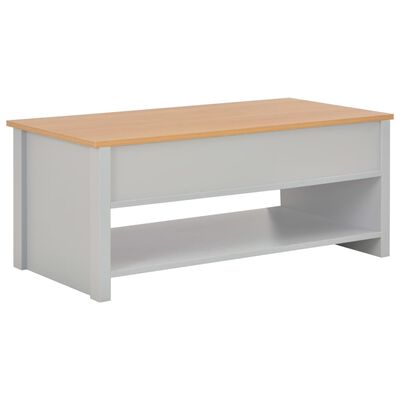 vidaXL Konferenčný stolík sivý 100x50x42 cm