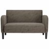 vidaXL Loveseat pohovka tmavosiv&aacute; 110 cm umel&aacute; koža