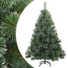 vidaXL Umel&yacute; vianočn&yacute; stromček so snehovou pokr&yacute;vkou Zelen&aacute; 120 cm