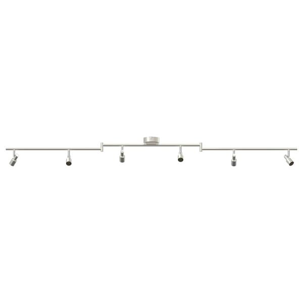 vidaXL Stropn&eacute; bodov&eacute; svetlo so bodmi Niklov&aacute; 176,5 x 9,5 x 14 cm Oceľ