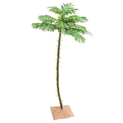 vidaXL LED strom s dizajnom palmy 96 teplých bielych LED 108 cm