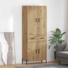 vidaXL Highboard Remeseln&yacute; dub 69,5 x 34 x 180 cm Kompozitn&eacute; drevo