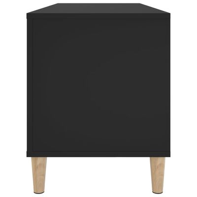 vidaXL Skrinka na platne čierna 100x38x48 cm kompozitné drevo