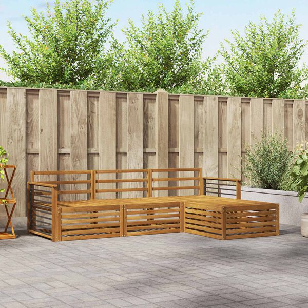 vidaXL Z&aacute;hradn&aacute; s&uacute;prava gaučov 4 pcs Pr&iacute;rodn&aacute;