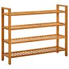 vidaXL Reg&aacute;l na top&aacute;nky so 4 policami 100x27x80 cm dubov&yacute; mas&iacute;v