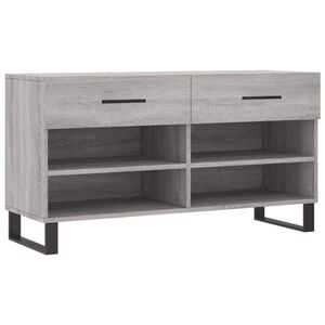 vidaXL Lavička na top&aacute;nky, siv&aacute; sonoma 102x35x55 cm, kompozitn&eacute; drevo