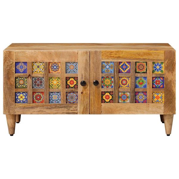 vidaXL Konferenčn&yacute; stol&iacute;k Pr&iacute;rodn&aacute; 80 x 50 x 40 cm Mas&iacute;vne mango drevo