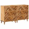 vidaXL &Uacute;ložn&eacute; skrine 2 pcs Hned&aacute; 60 x 33,5 x 75 cm Mas&iacute;vne mango drevo