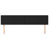 vidaXL Čelo postele so z&aacute;hybmi čierny 183x16x78/88 cm umel&aacute; koža