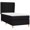 vidaXL Posteľn&yacute; r&aacute;m boxspring s matracom čierny 80x200 cm l&aacute;tka