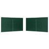 vidaXL Bočn&aacute; stena p&aacute;rty stanu 2 pcs Zelen&aacute; 400 x 195 cm PE a oceľ