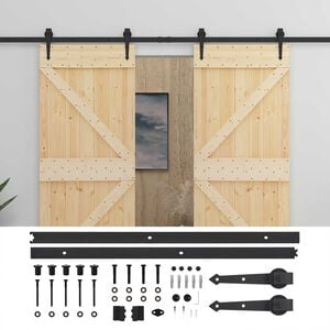 vidaXL Posuvn&eacute; dvere 2 ks 80 x 210 cm Borovicov&yacute; mas&iacute;v
