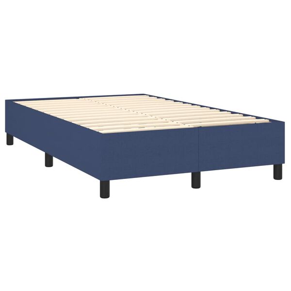 vidaXL Boxspring posteľ s matracom modr&aacute; 120x200 cm l&aacute;tka