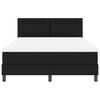 vidaXL Rám postele s matracom Čierna 140 x 200 cm Umelá koža