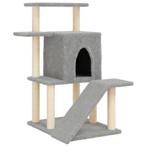 vidaXL &Scaron;krabadlo pre mačky so sisalov&yacute;mi stĺpikmi bledosiv&eacute; 97 cm