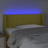 vidaXL Čelo postele s LED zelen&eacute; 103x16x78/88 cm l&aacute;tka