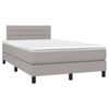 vidaXL Boxspring posteľ s matracom bledosiv&aacute; 120x200 cm l&aacute;tka