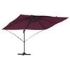 vidaXL Slnečn&iacute;k Bordeaux červen&aacute; 351 x 250 x 260 cm Polyester a hlin&iacute;k