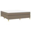 vidaXL Posteľn&yacute; r&aacute;m boxspring s matracom sivohned 160x200 cm l&aacute;tka