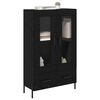 vidaXL Highboard Corona Čierny dub 69,5 x 31 x 115 cm Kompozitn&eacute; drevo
