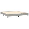 vidaXL Boxspring posteľ s matracom bledosiv&aacute; 180x200 cm l&aacute;tka