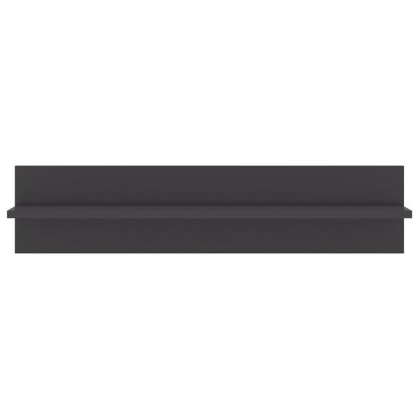 vidaXL N&aacute;stenn&eacute; police 2ks, leskl&eacute; siv&eacute; 80x11,5x18cm, kompozitn&eacute; drevo