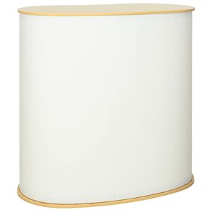 vidaXL V&yacute;stavn&yacute; pult Svetlohned&aacute; a biela 90 x 48 x 93 cm