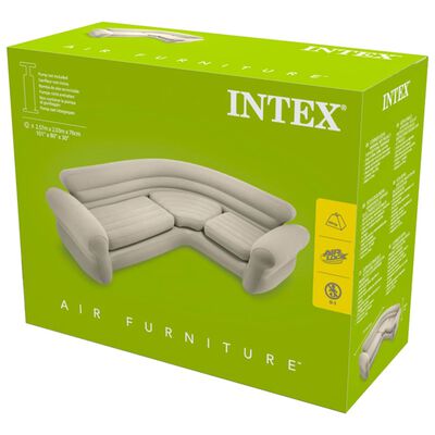 Intex Nafukovací rohový gauč/pohovka 257x203x76 cm, 68575NP