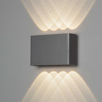 KONSTSMIDE LED nástenné svietidlo Chieri 1x8 W antracitové