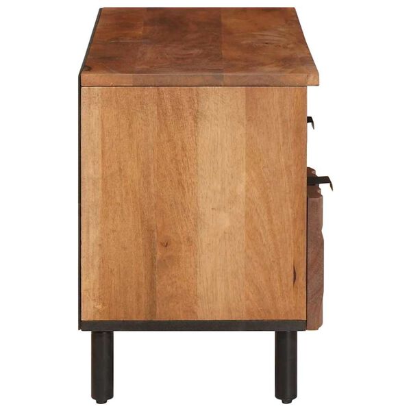 vidaXL TV skrinka s poličkou Drevit&eacute; hned&eacute; dokončenie 100 x 33 x 46 cm