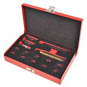 vidaXL 15-dielna sada na opravu z&aacute;vitov a sviečok, M10 x 1,0 mm