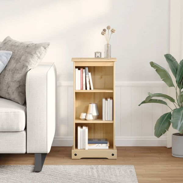 vidaXL Knižnica Corona 46x29x100 cm borovicový masív