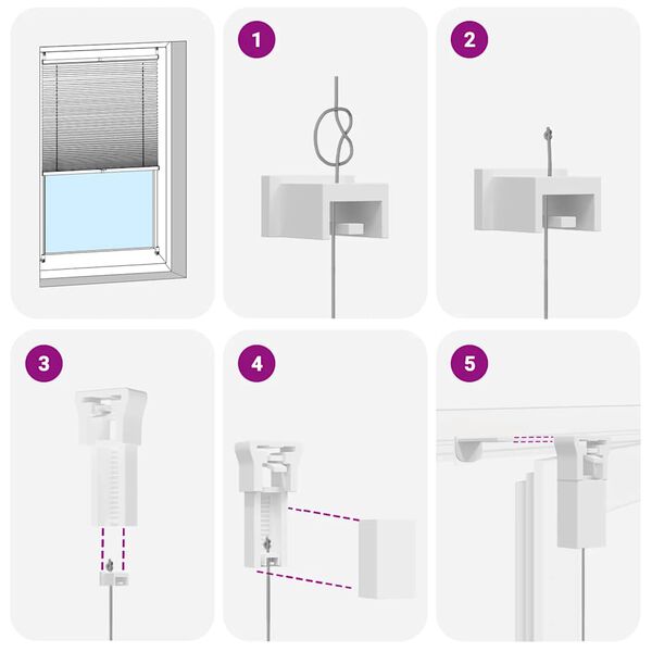 Plisovan&aacute; roleta 60 x 200 cm, biela