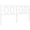 vidaXL Kovové čelo postele biele 160 cm