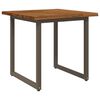 vidaXL St&ocirc;l s živ&yacute;m okrajom 80 x 80 x 75 cm Pevn&eacute; ak&aacute;ciov&eacute; drevo