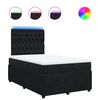 vidaXL Boxspring posteľ s matracom čierna 120x190 cm zamat
