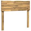 vidaXL Čelo postele s prirodzenou hranou ROSTOCK Biela 80 cm