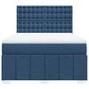 vidaXL Posteľn&yacute; r&aacute;m boxspring s matracom modr&yacute; 140x200 cm l&aacute;tka