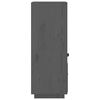 vidaXL Vysoká skrinka sivá 34x40x108,5 cm masívna borovica