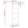 vidaXL Posuvn&eacute; dvere ORKDAL Hned&aacute; 73,5 x 198,5 cm