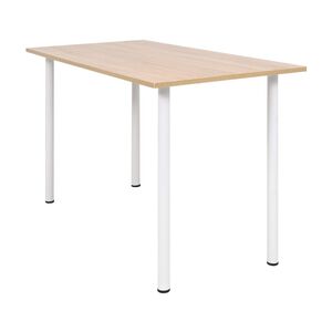 vidaXL Jed&aacute;lensk&yacute; st&ocirc;l 120x60x73 cm, dubov&aacute; a biela farba