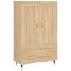 vidaXL Vysok&aacute; skrinka dub sonoma 69,5x31x115 cm kompozitn&eacute; drevo