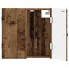 vidaXL Skriňa na terč BREDA Star&eacute; drevo 52,5 x 10,5 x 53,5 cm