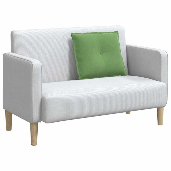 vidaXL Podu&scaron;ka na chrb&aacute;t Svetlo zelen&aacute; 60 x 50 cm Kord&uacute;rov&aacute; tkanina