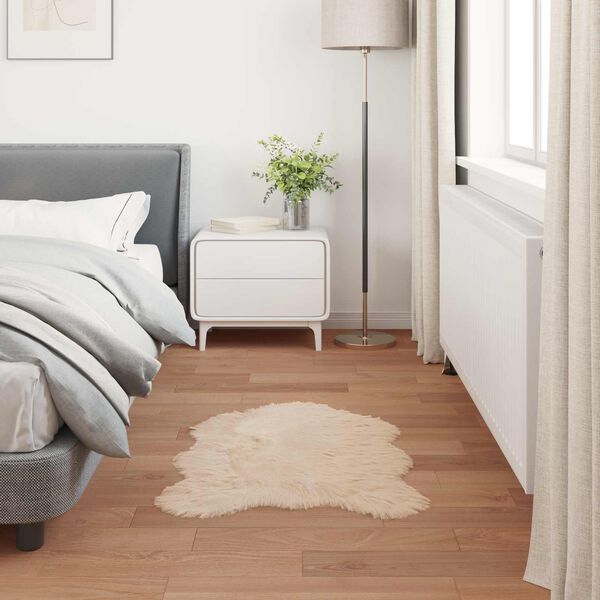 vidaXL Falo&scaron;n&yacute; ovč&iacute; kožu&scaron;inov&yacute; koberec Tafalla B&eacute;žov&aacute; 80 x 120 cm