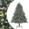 vidaXL Umel&yacute; vianočn&yacute; stromček Zelen&aacute; 240 cm PVC, plast a oceľ