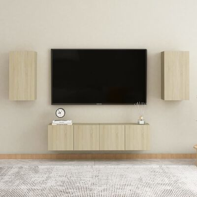 vidaXL TV skrinky 2 ks, dub sonoma 30,5x30x60 cm, kompozitné drevo