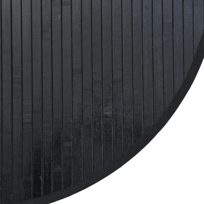 vidaXL Koberec obdĺžnikový čierny 60 cm bambus