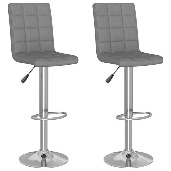 vidaXL Barov&eacute; stoličky 2 ks bledosiv&eacute; l&aacute;tkov&eacute;