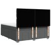 vidaXL Boxspring posteľ s matracom tmavosiv&aacute; 200x200 cm l&aacute;tka